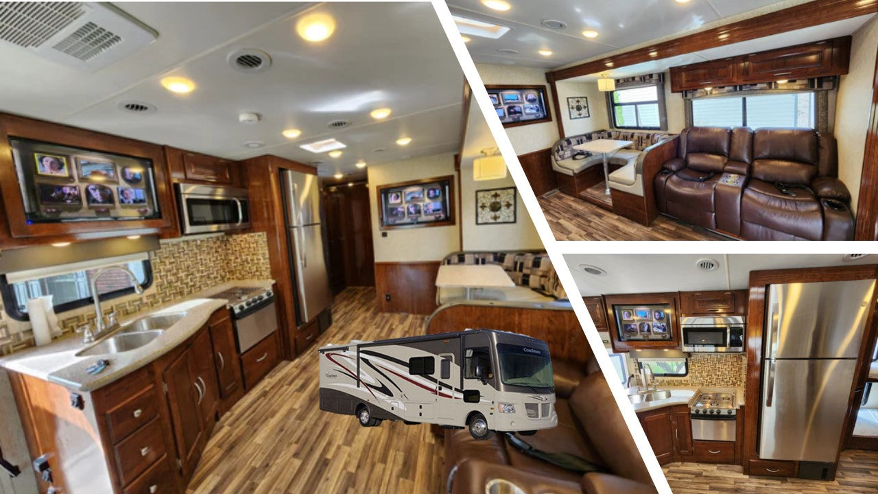 Explore the Comforts of the Open Road: Coachmen Mirada 35BH Luxury Class A RV Rental w/ 2 bathrooms