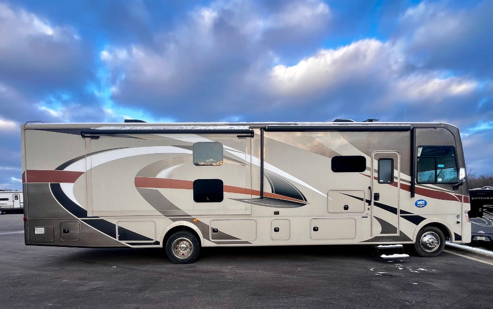 Explore the Comforts of the Open Road: Coachmen Mirada 35BH Luxury Class A RV Rental w/ 2 bathrooms