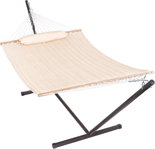 Relax in Style: Rent a Double Quilted Fabric Hammock for 2 for Outdoor Bliss!