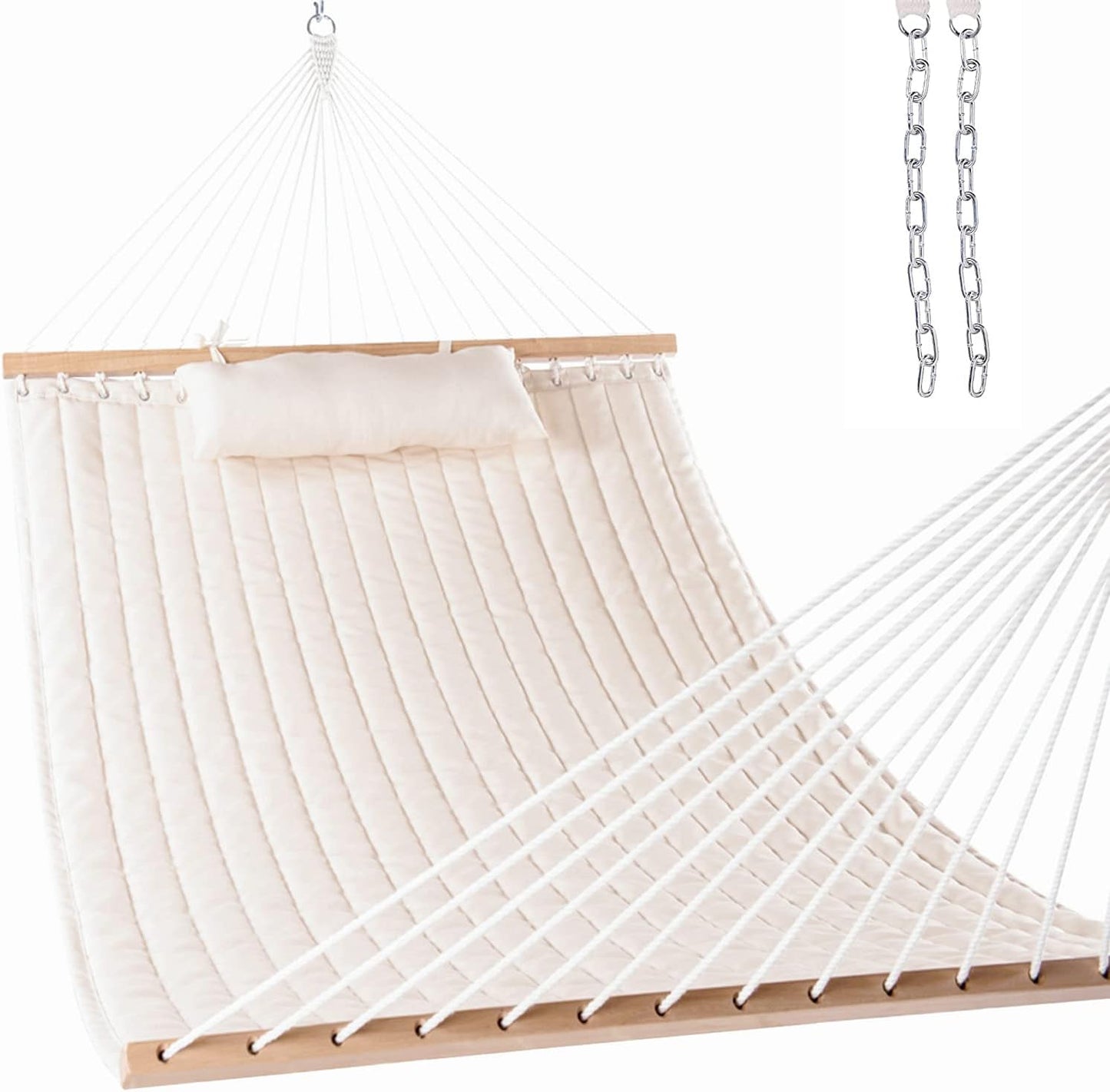 Relax in Style: Rent a Double Quilted Fabric Hammock for 2 for Outdoor Bliss!