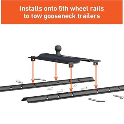 Rent a 5th Wheel to Gooseneck Adapter Hitch - 25,000 lbs towing capacity