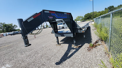 Traxx 36' TD Gooseneck Flatbed Trailer for Rent - Heavy-Duty Hauling at Your Service