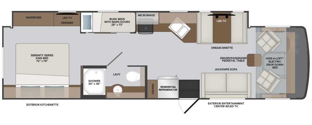 Luxury RV Adventure Awaits: Rent the Holiday Rambler Eclipse 34J Class A Motorhome!